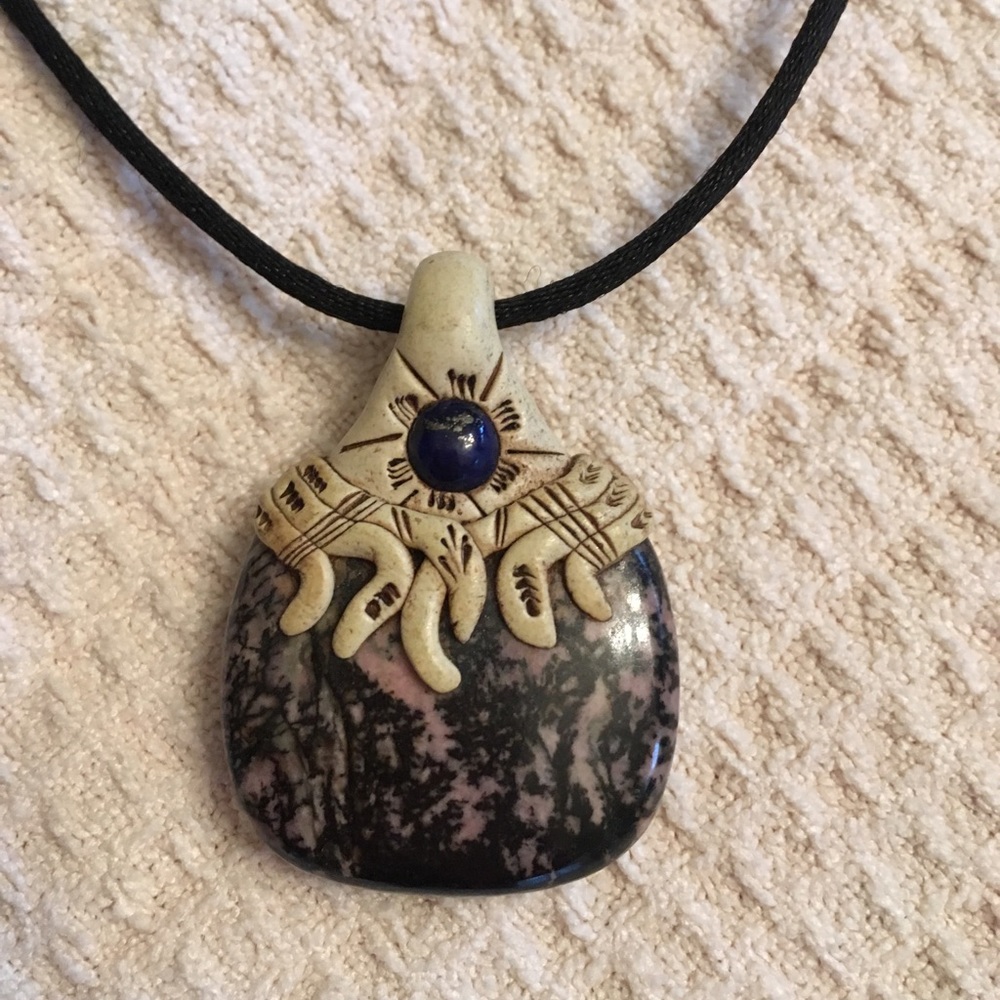 Beautiful stone pendant necklace