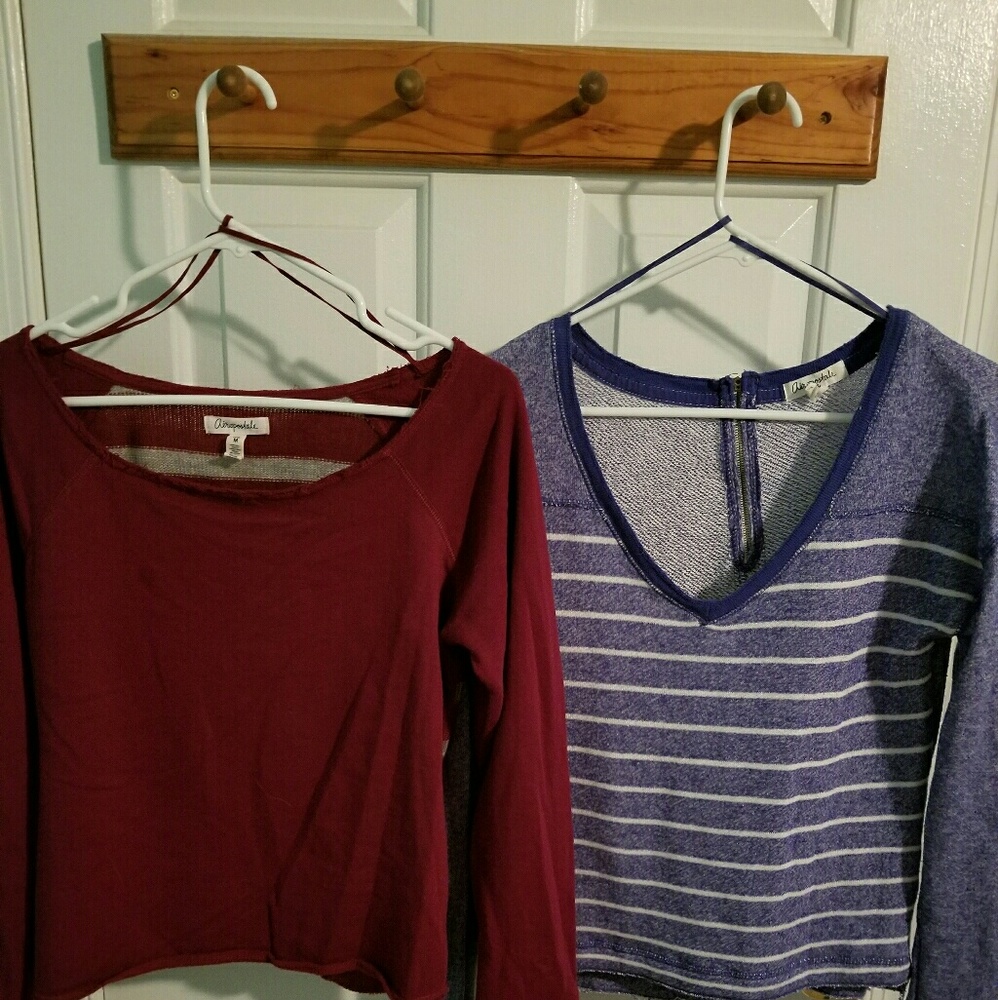 Aeropostale Long sleeved crop sweater shirts