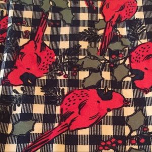 One Size OS NWT Holiday Leggings cardinals