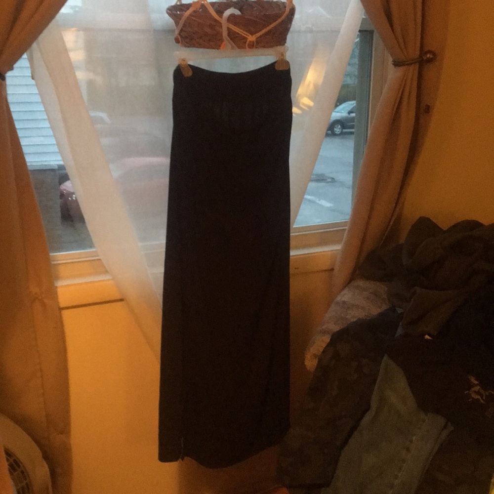 Black maxi skirt