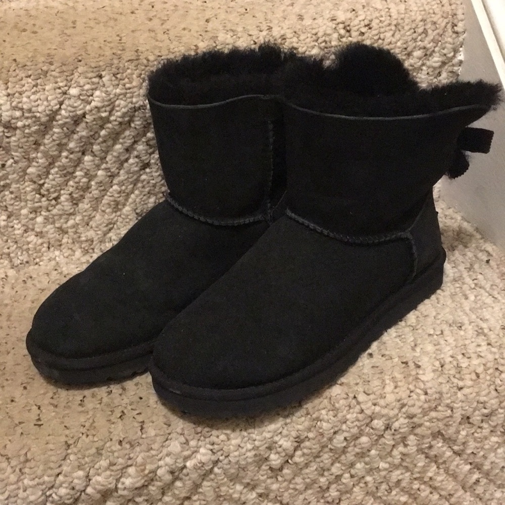 Short Black Ugh Boots