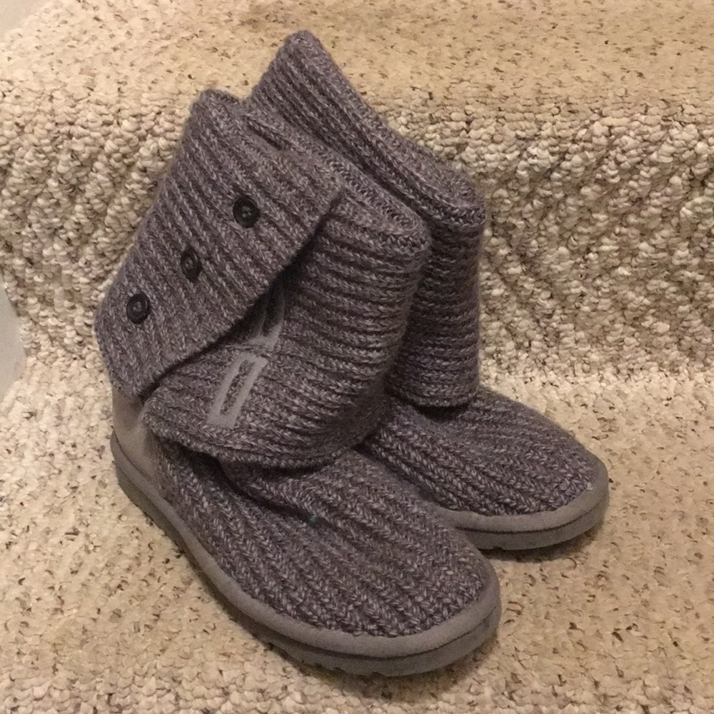 Talk/short Knit Grey Ugh Boots