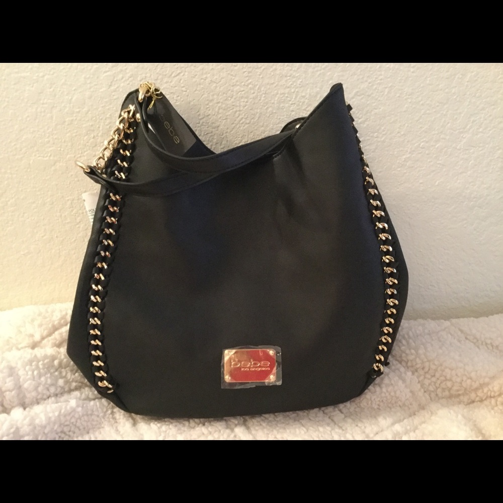 Bebe Colette chain edge TRI entry satchel