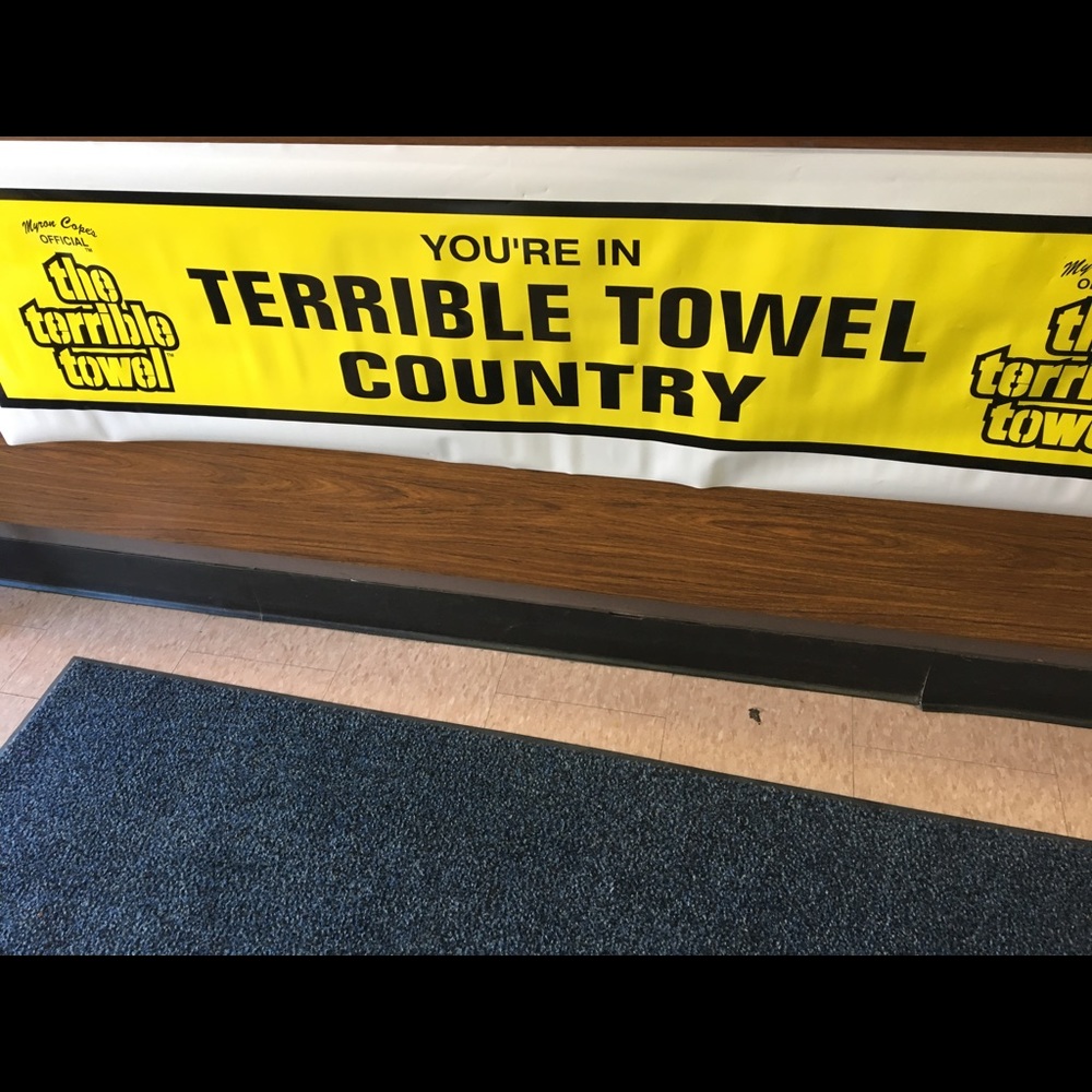 Steelers terrible towel banner