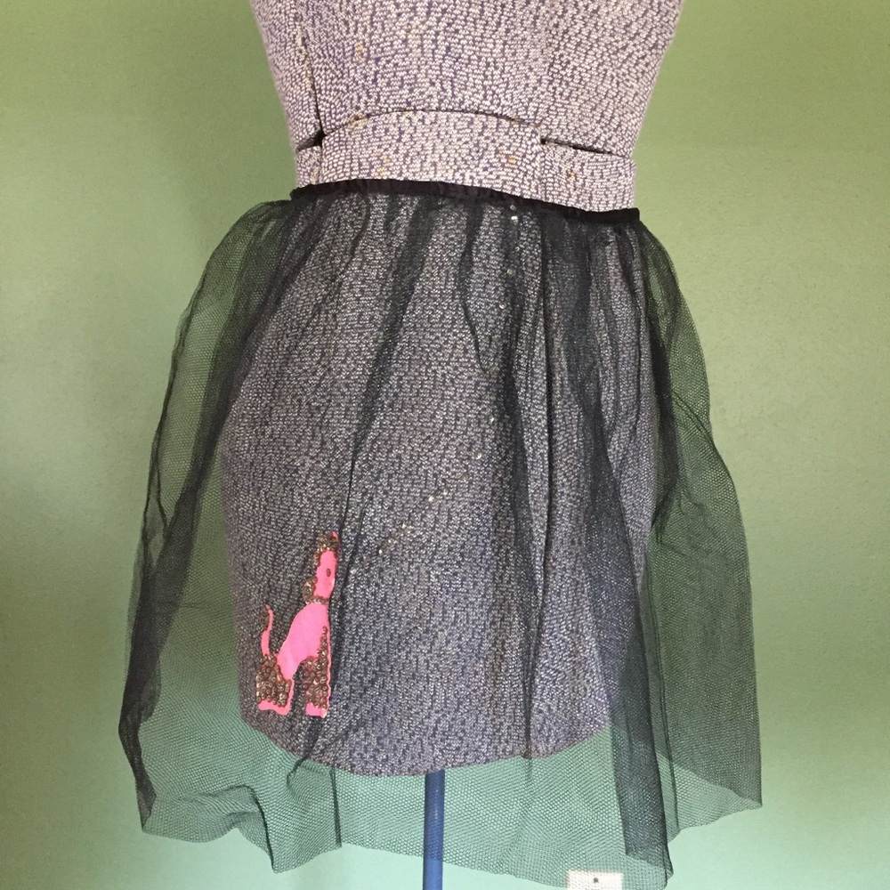 Vintage Pink Poodle Apron