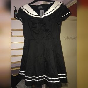Hearts and Roses Sailor Dress Kawaii Lolita