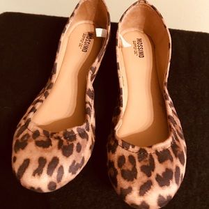 Mossimo Ona Leopard Print Ballet Flats 7 WIDE