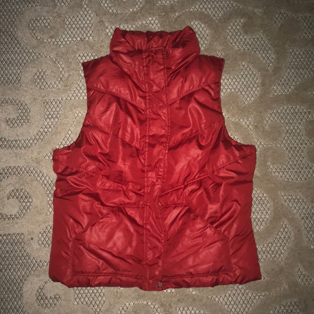 Old Navy Red Puffer Vest