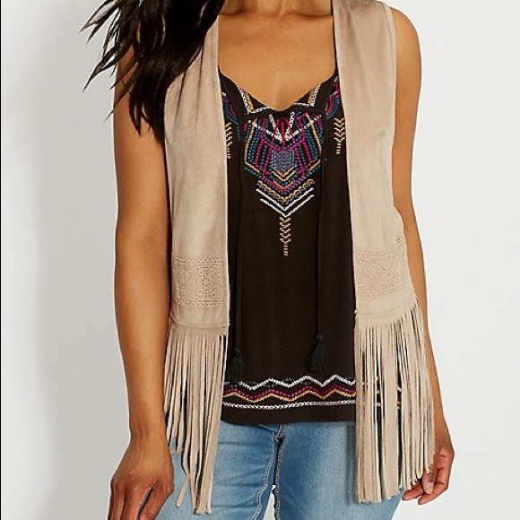 Maurices Other - Fringe Suede Vest