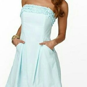 Lilly Pulitzer Dress - Blue Searsucker 🤗NWT!