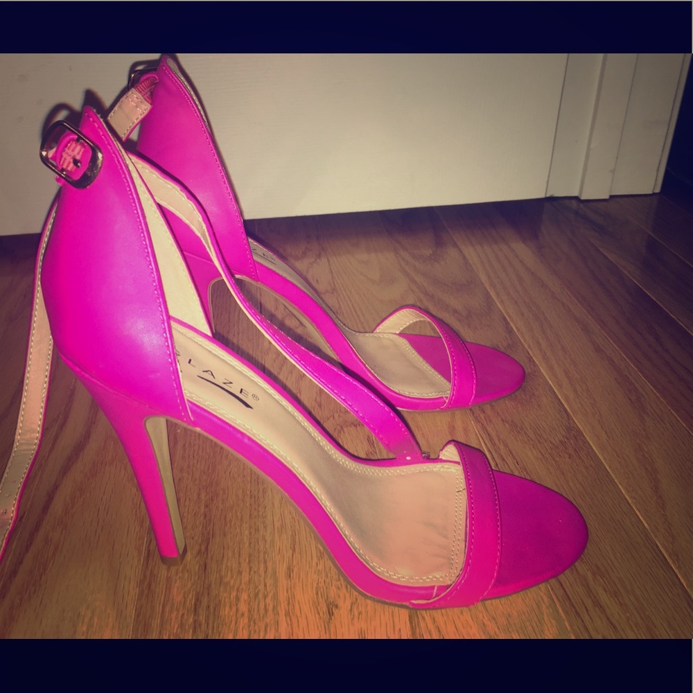 Hot pink heels