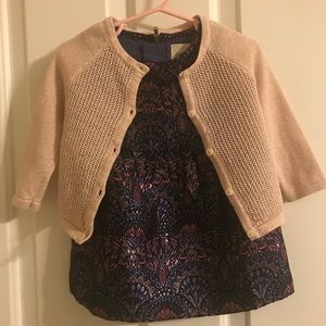 Peek Designer Dress and Cardigan 6-12 m
