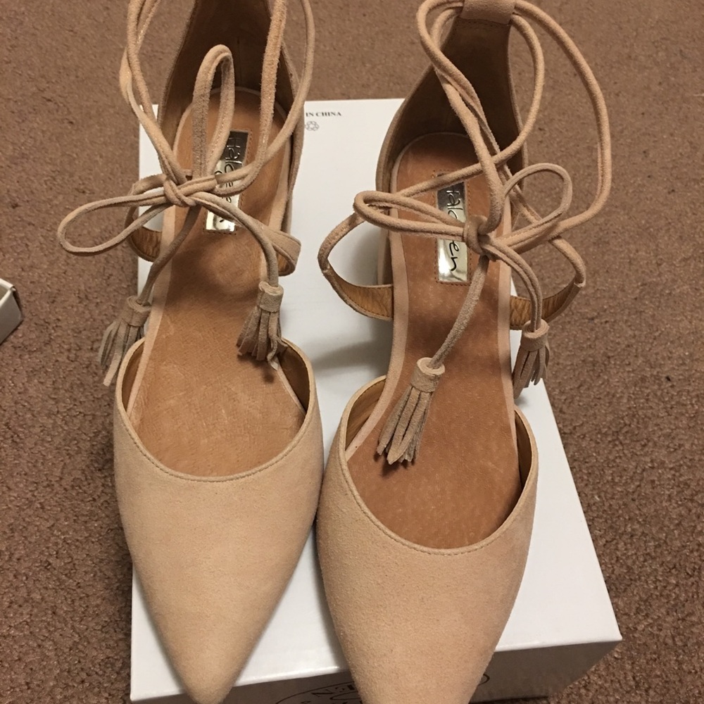 ***SOLD***Halogen Iris Lace-Up d'Orsay Pump