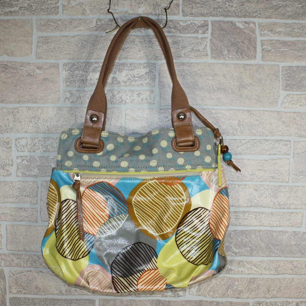 Fossil KeyPer Multi-Colored Purse with Strap