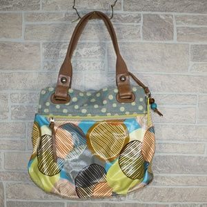 Fossil KeyPer Multi-Colored Purse with Strap