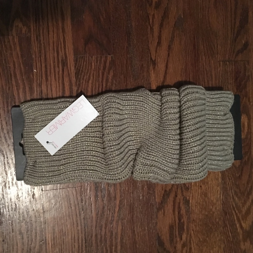 Grey leg warmers OS