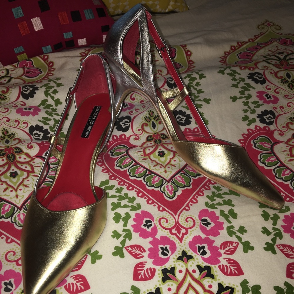Charles Jourdan Paris size 10 kitten heels