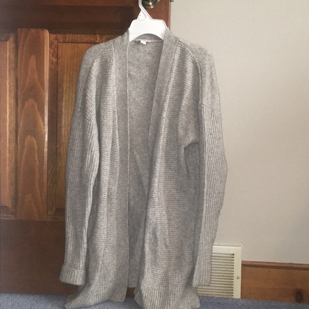 Gap Gray Warm, Fuzzy Cardigan