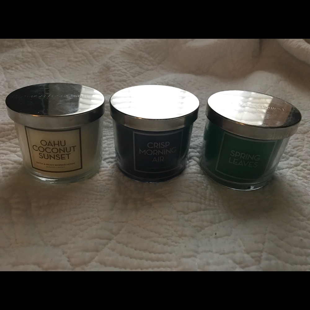 Spring set of bath and Body Works candles