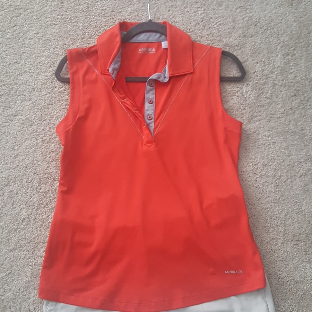 Annika Cutter and Buck sleeveless golf top