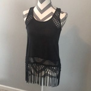 Gray Fringe Tank