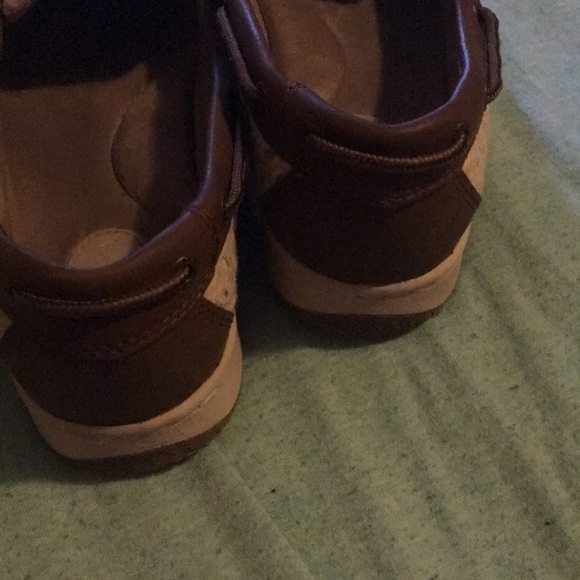 Cream and Brown Boat Shoes - Picture 3 of 3