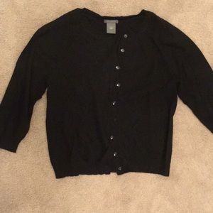 Black cardigan