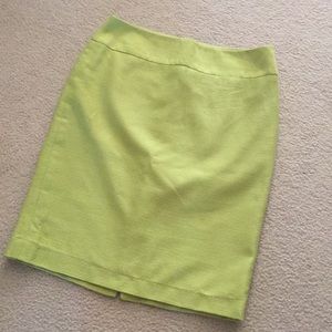 Lime green pencil skirt