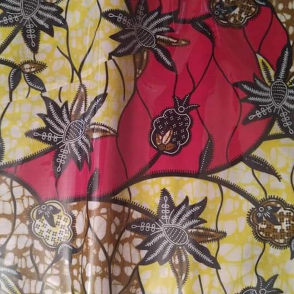 African Ankara print wax DASHIKI 6 YARDS Fabric
