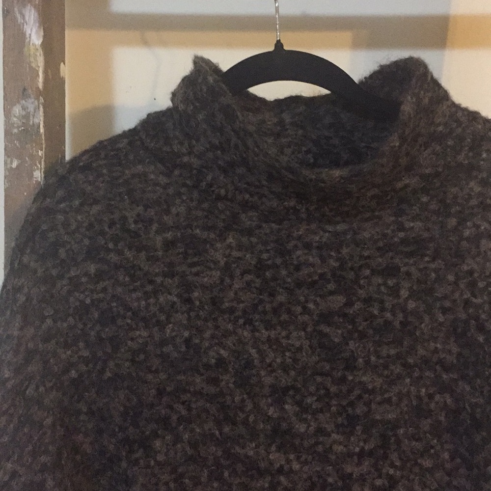 FREE PEOPLE brown wool turtleneck tunic