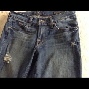 Lucky distressed Charlie Skinny jeans.