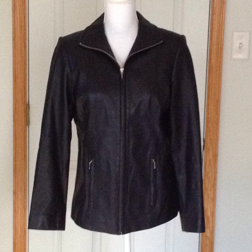Valerie Stevens LAMBSKIN LEATHER jacket