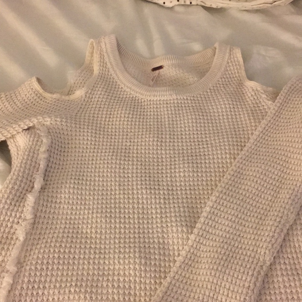 Free people cold shoulder sweater