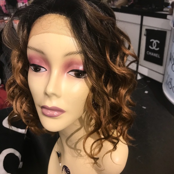 High quality freepart lace human blend curly wig main image 8