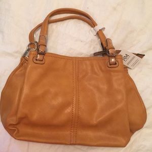 Robert Matthew camel hand bag