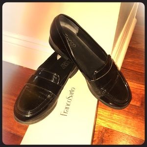 Franco Sarto Black Patent Leather Loafers 9.5‼️