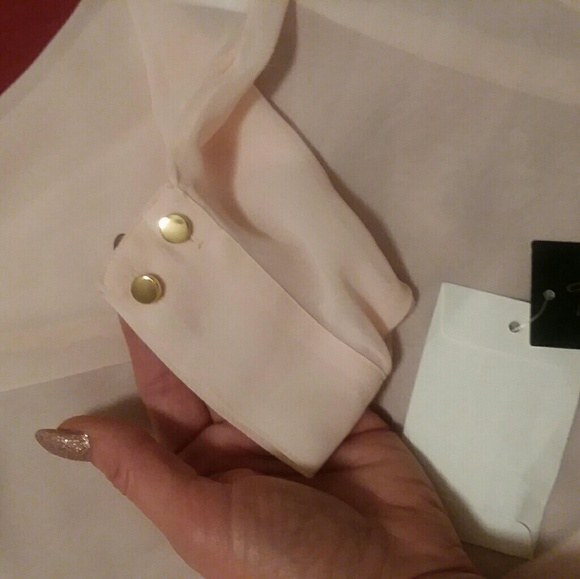 Light Pink chiffon cape style blouse - Picture 4 of 5