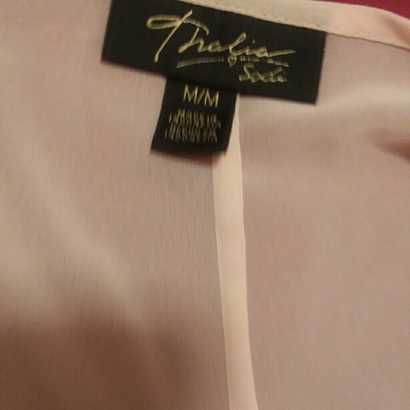 Light Pink chiffon cape style blouse - Picture 5 of 5