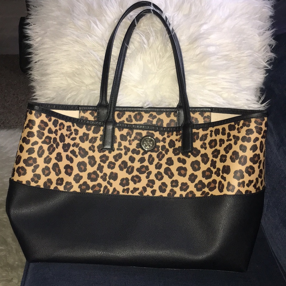 Tory burch Kerrington leopard print tote