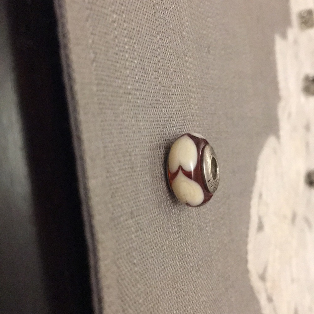 Pandora charm hearts silver