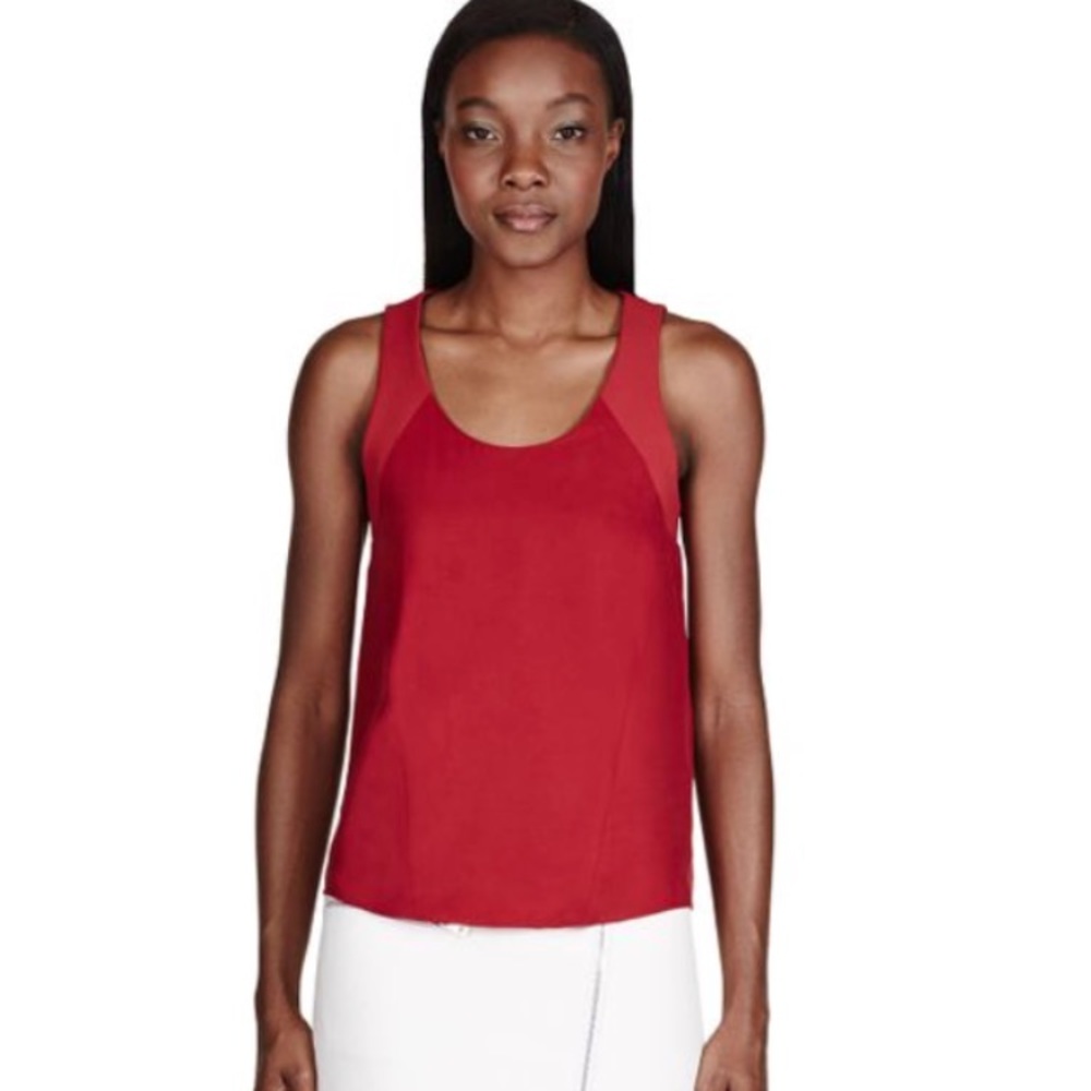 Rag & Bone silk red tank top