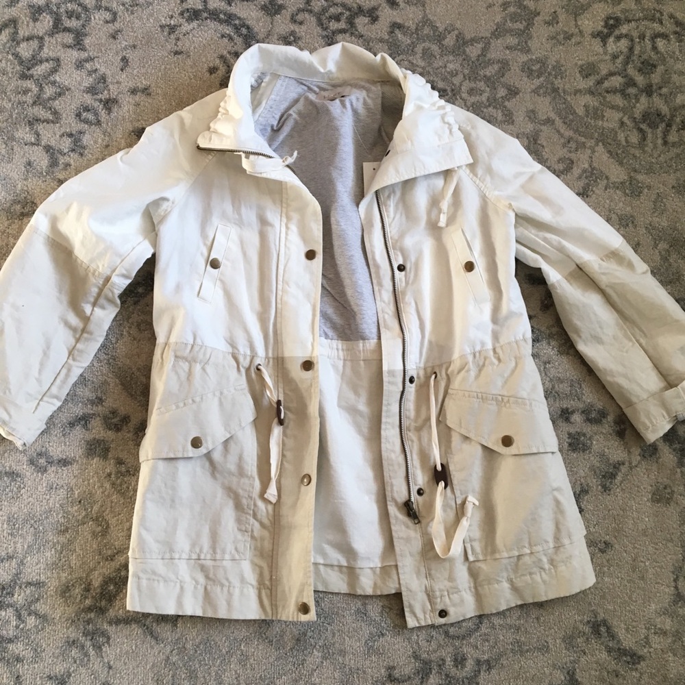 NWT Ann Taylor Loft Colorblock Anorak Jacket