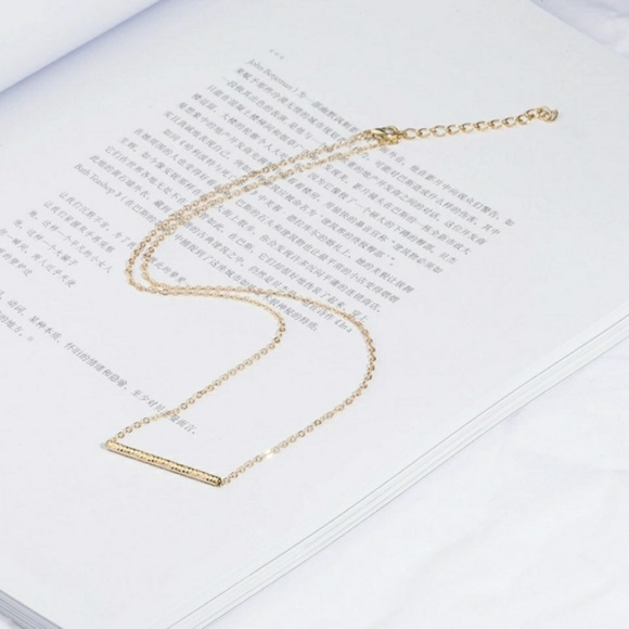 Horizontal Bar Balance Mantra Necklace - Picture 2 of 7