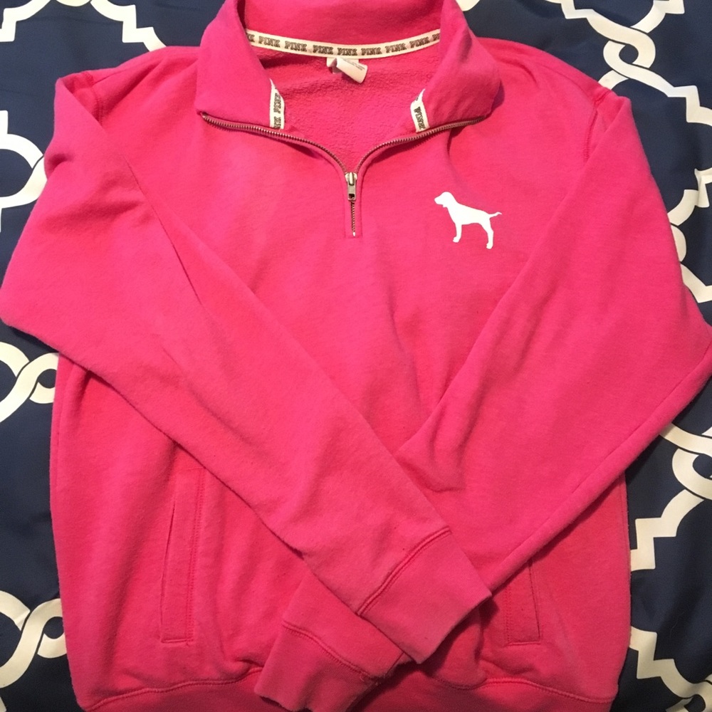 victoria’s secret pink quarter zip
