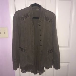 Free People Military Jacket