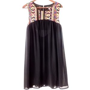 Bright and Gorgeous Sequin Mod Party Dress Sz L