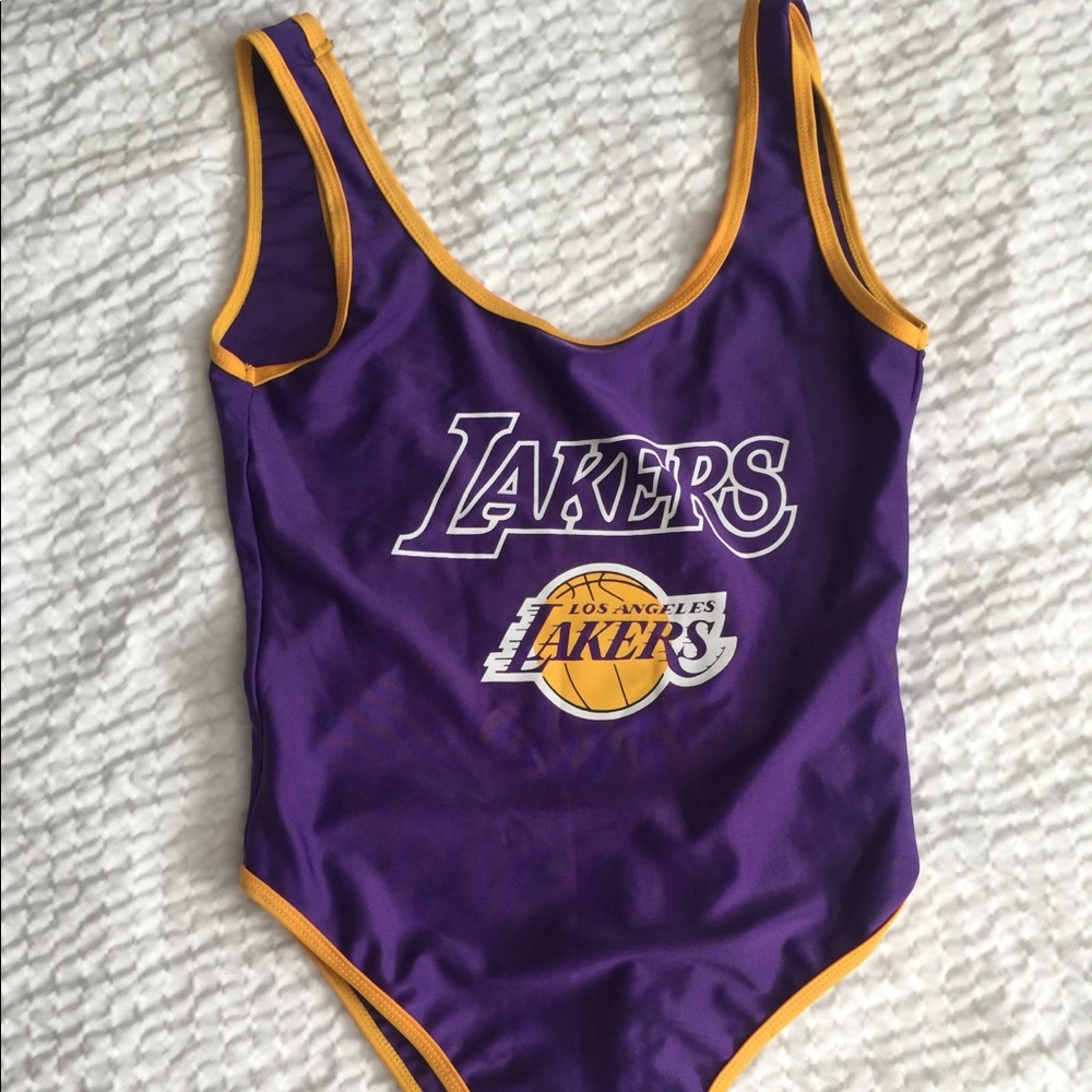 Lakers jersey bodysuit