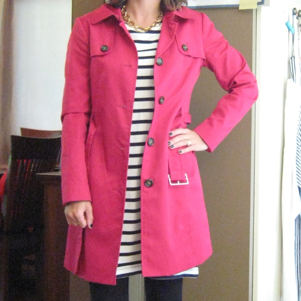 GAP Pink Trench Coat