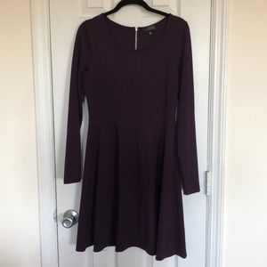 Long sleeve plum Dress