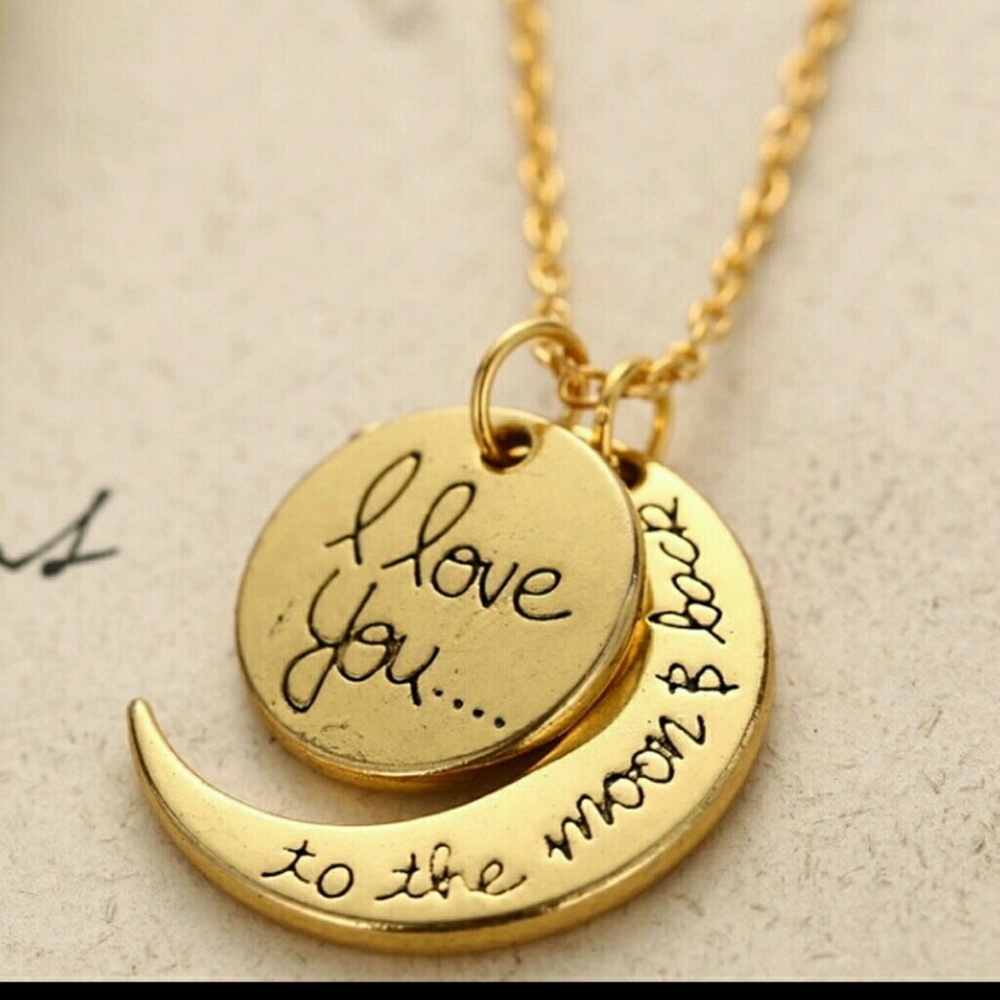 Moon and back necklace!!